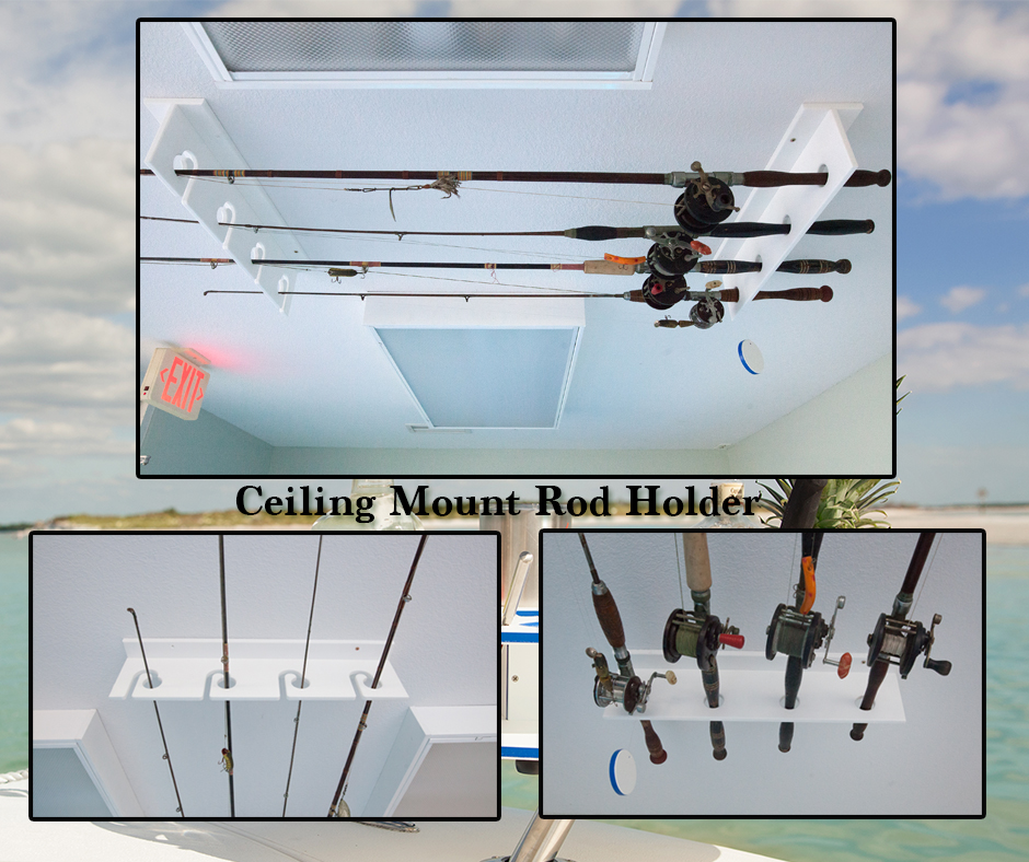 Fishing Rod Holder Ceiling Mount 4 Trimmed Out Inc