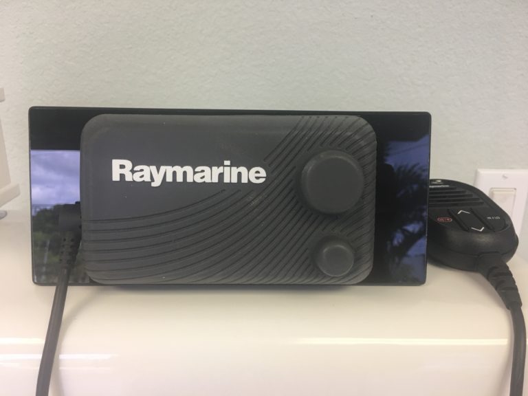 Raymarine 50 and Raymarine 52 VHF Radio Mounting Plate Trimmed Out Inc