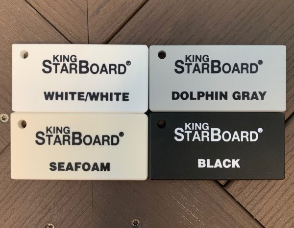 Trimmed Out Starboard Color Options, white black dolphin grey seafoam